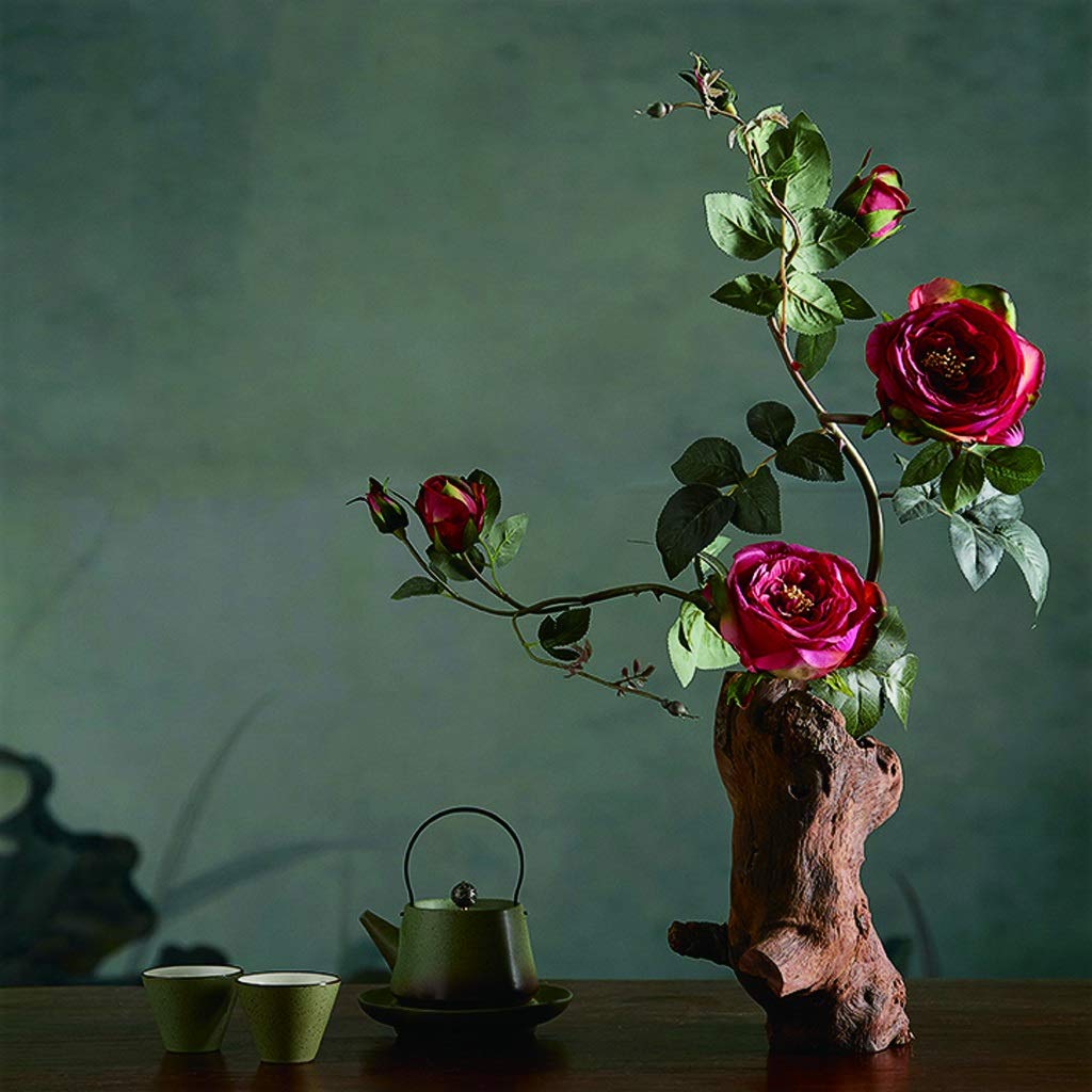 GLigeT Foiri Artificiali Fiori Finti Bonsai di Fiori Artificiali da 26 Pollici utilizzati for Il Vaso di Fiori Creativo Bonsai di Fiori di Seta retrò utilizzati for l'home Office Hotel Fiori Finti