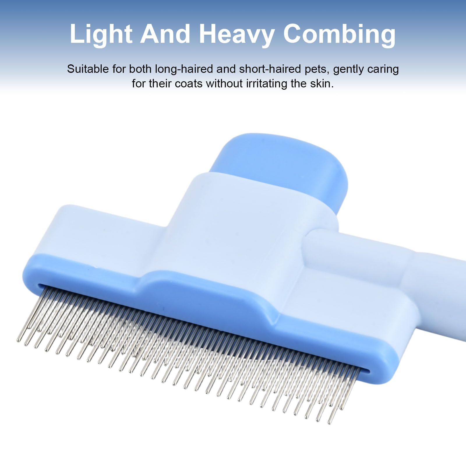 Brosse Poil Chat, Peigne Anti Puces Pour Chaton, Peignes à Dents En Acier Inoxydable pour Chats et Chiens, Brosse Autonettoyante pour Long Court, pour enlever les Poils Morts Animaux de Compagnie