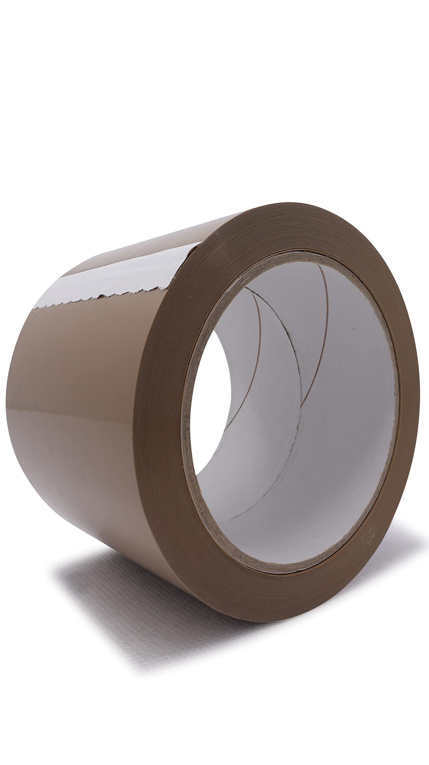 gws Cinta adhesiva para paquetes + 24 rollos de cinta de embalaje de PVC gws, cinta adhesiva fuerte para paquetes con pegamento de caucho natural, marrón, 66 m x 75 mm