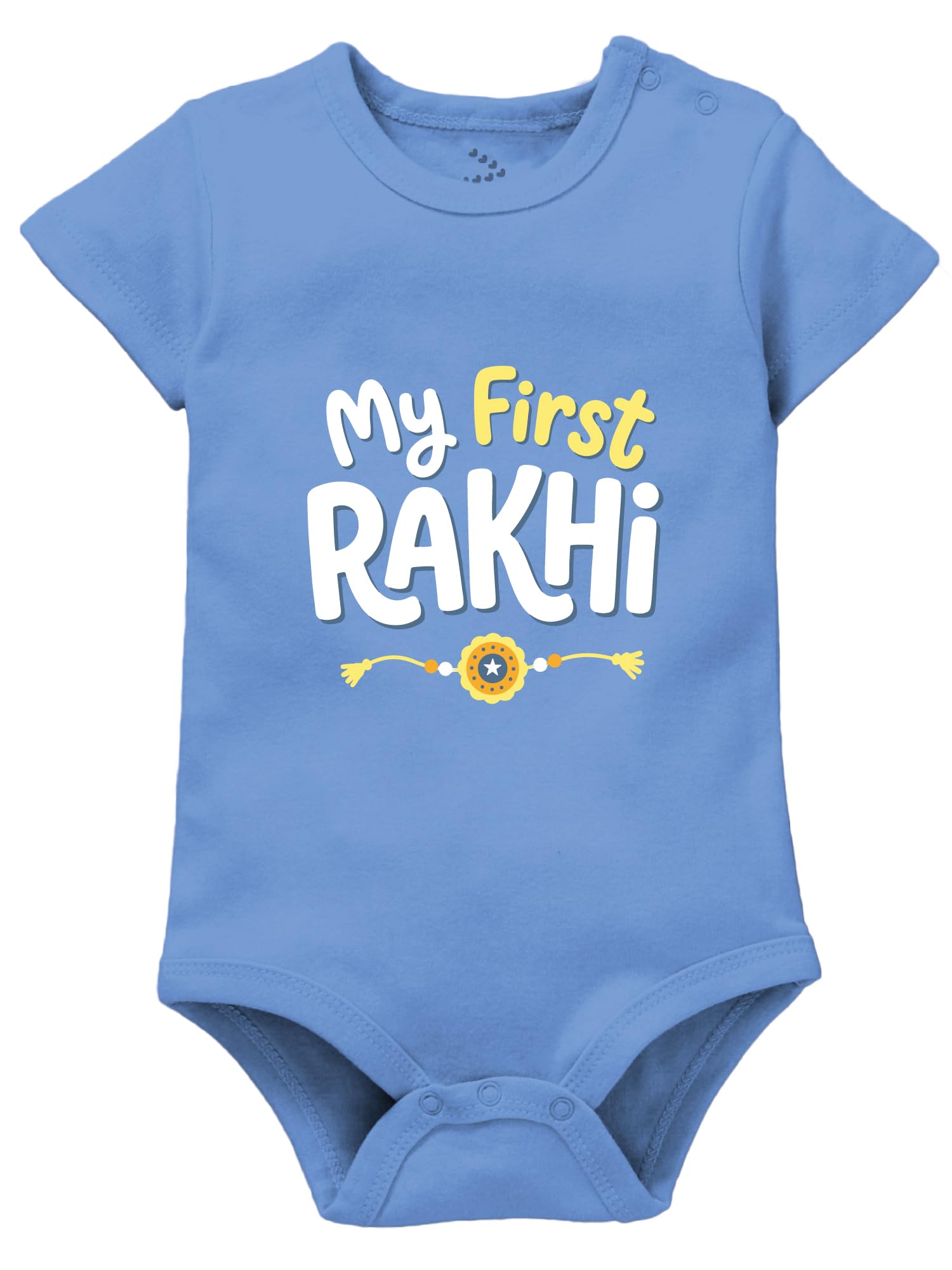 zeezeezoo My First Rakhi Dress for Baby Boy & Girl | New Born Rakshabandhan Outfit | 100% Cotton Clothes for Photoshoots & Gift-picture-26