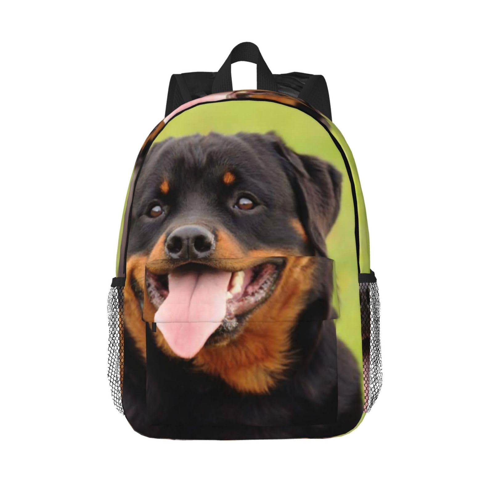 UNIOND rottweiler Printed Backpack Multi-Function Laptop Backpack Casual Daypack for Travel Gym Hiking, Black, One Size, Daypack Backpacks