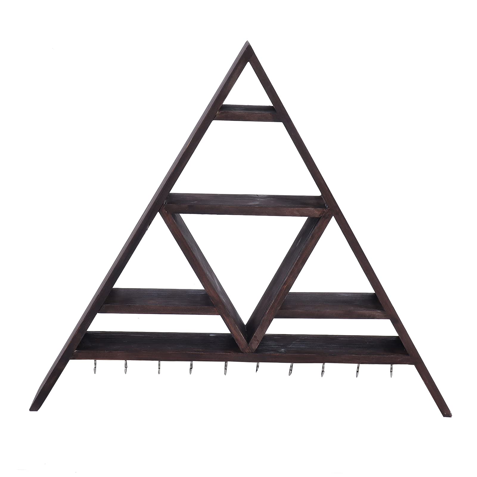 Étagère triangulaire authentique en bois de cèdre mural HEEPDD