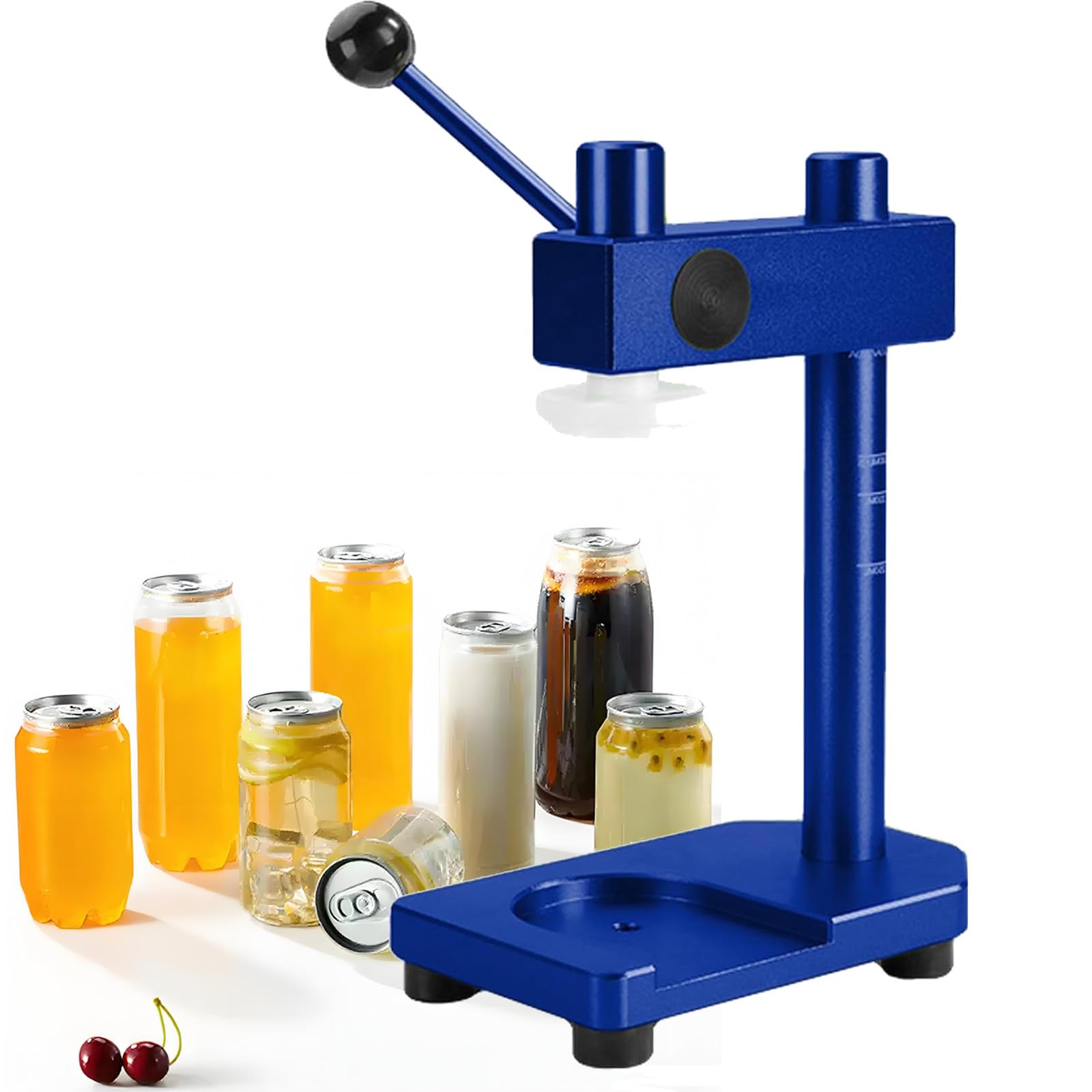 Sellador Manual De Lata De Aluminio Para Tarros De 250-700 Ml, Abridor De Lata De Manivela Con Base Fija, Herramienta Portátil De La Tapa De La Botella Del Animal Domesticio Para El Camping De La Coci