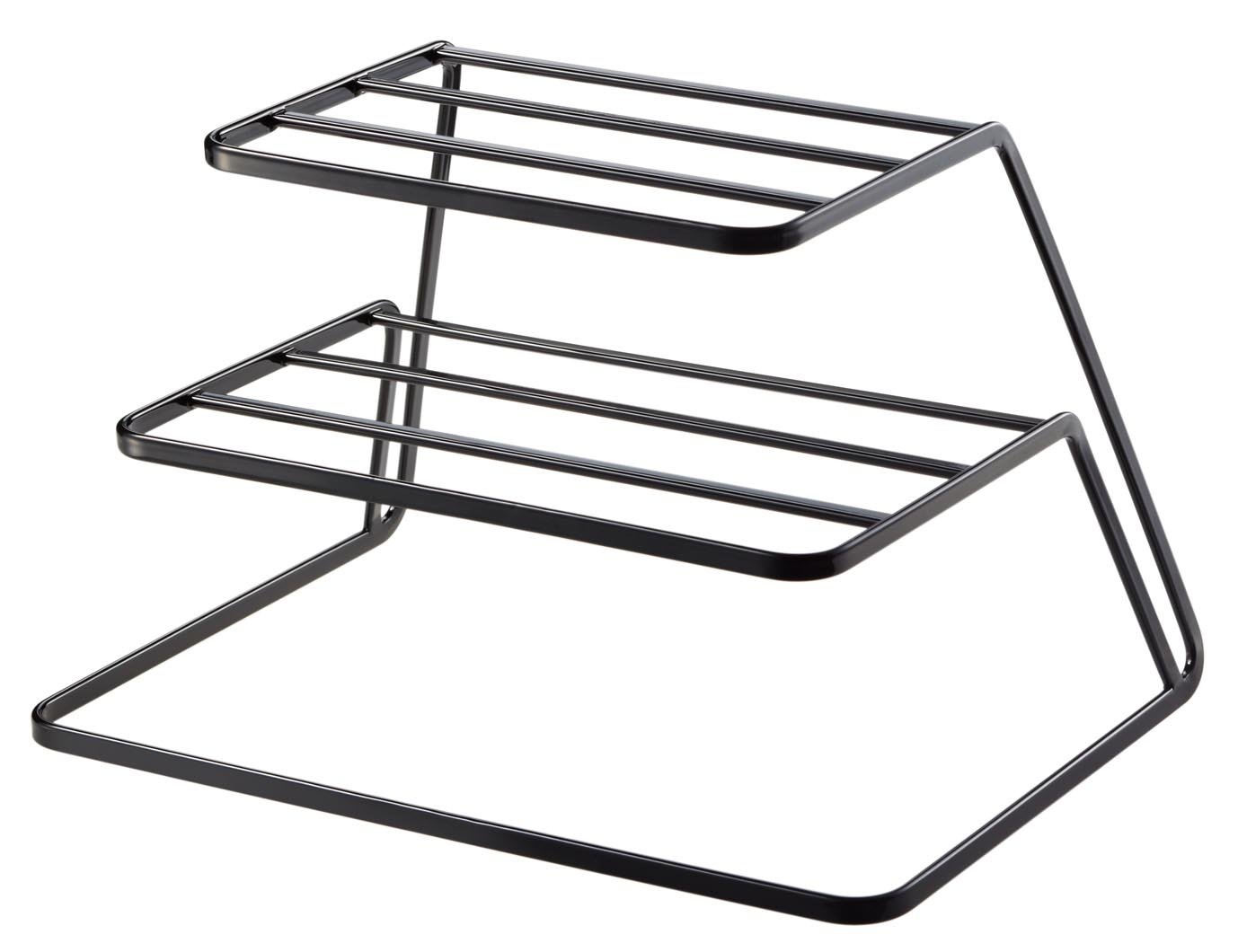 YAMAZAKIbusinessman dish storage tower three-stage Black 7510