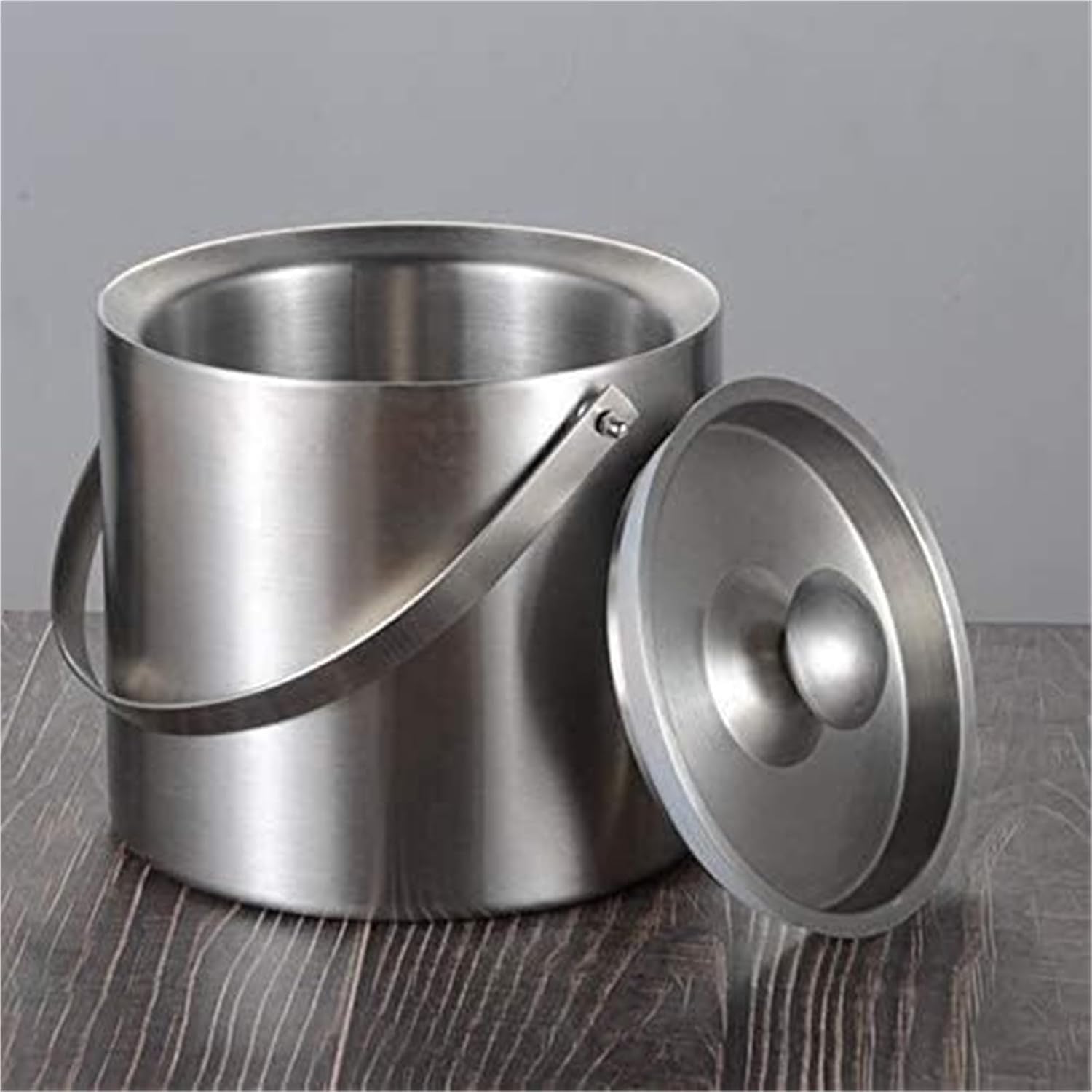 Ice Buckets for Parties, Stainless Steel Wine Bucket and Stand Holder Holds Beer Champagne and More