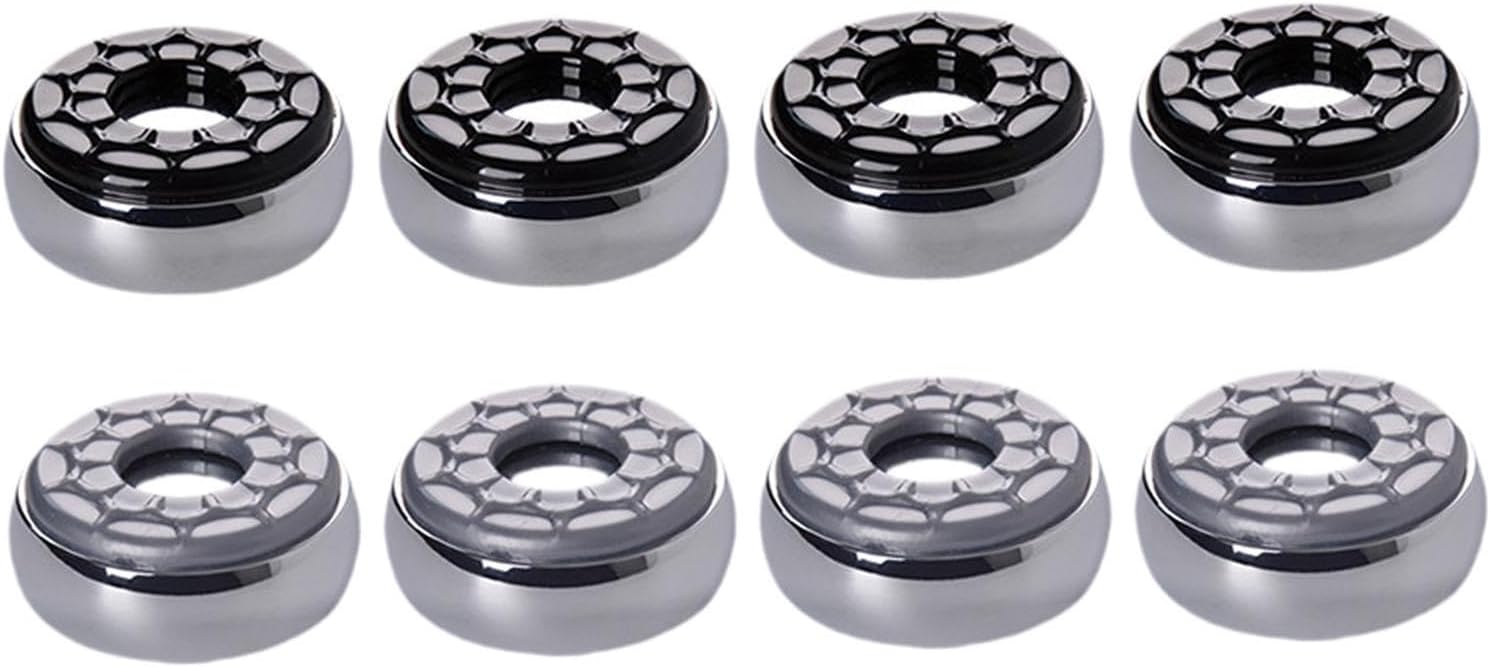 8 Indoor Shuffleboard Pucks, 2.3 Inch Diameter, for Competitive Games, Accessories, Polished Underside, Beveled, Competition Weights