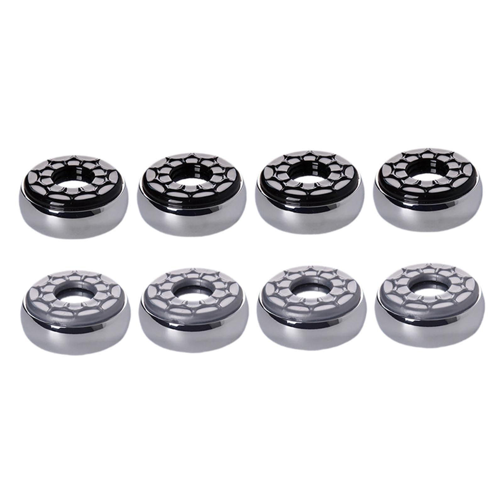 8 Indoor Shuffleboard Pucks, 2.3 Inch Diameter, for Competitive Games, Accessories, Polished Underside, Beveled, Competition Weights