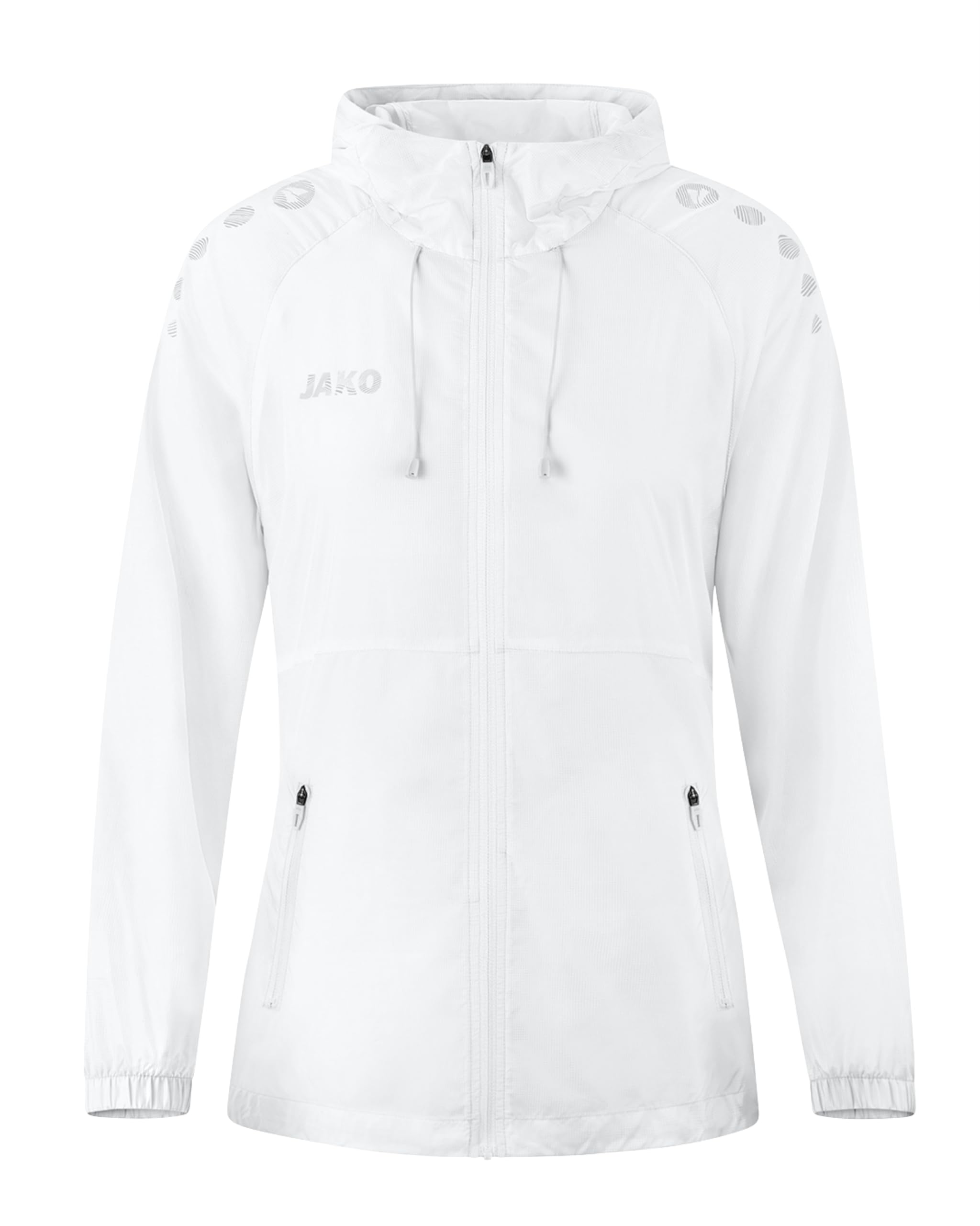 JAKO Damen Lightweightjacke Light Flow, weiß, XL