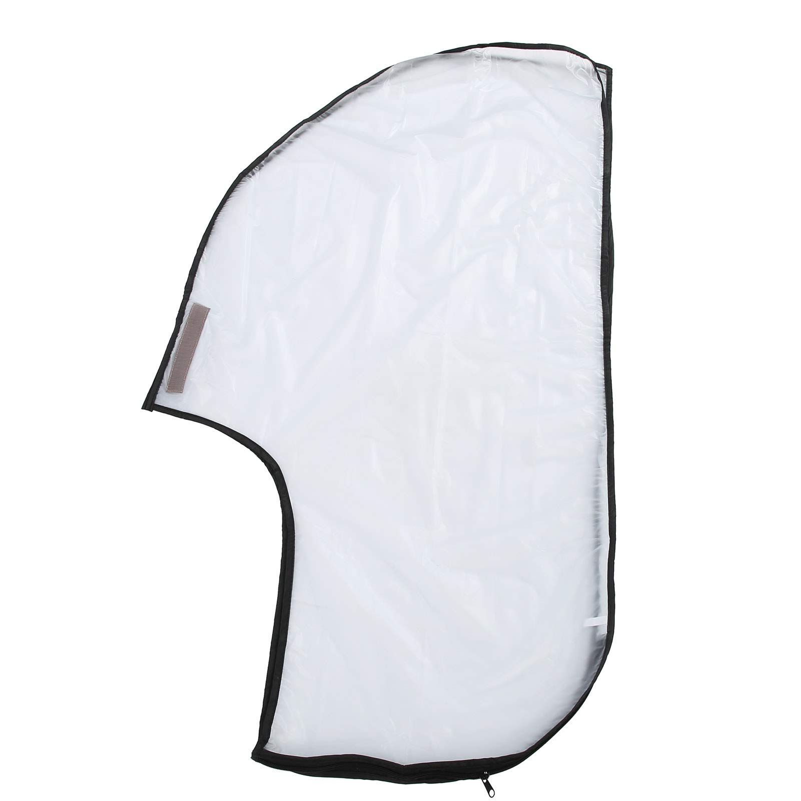 FUZHUI Bag Rain Cover - Transparent Practical Waterproof Bag, Bag Rain Hood, Clear Waterproof Bag Cape with Zipper, Portable PVC Cover for Clubs and Bags, for Push Carts