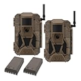Muddy Matrix 2.0 Power Pack 36MP Dual Network Cellular Camera with Two 5000 mAh Batteries, 36MP Photo Resolution, 1080p Video Resolution, and Command Pro App Compatibility (Brown, 2-Pack)