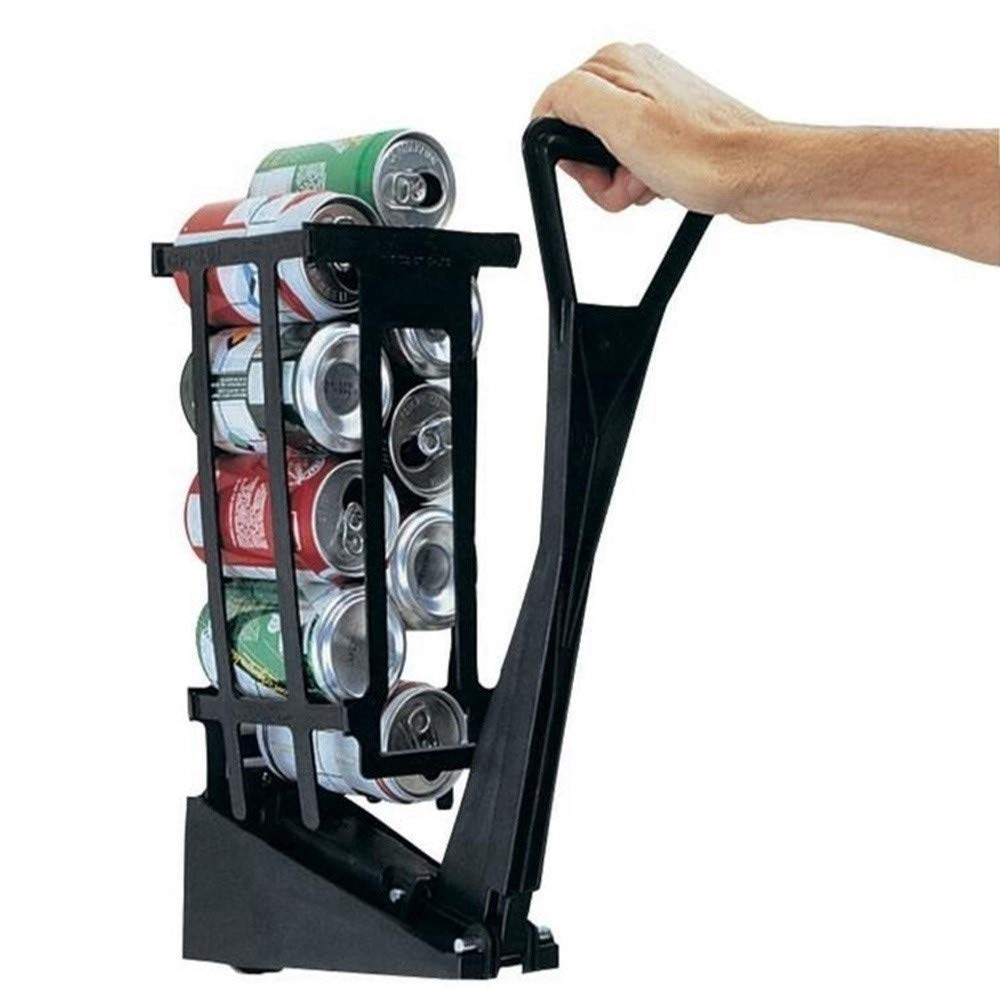 Yongyong Heavy Duty Wall Mounted Soda Beer Smasher - Aluminum Soda Beer Recycling Heavy Duty Easy Pull Heavy Steel Structured Easily Wall Mounts Soda Beer (Color : Black, Size : 15 * 42cm)