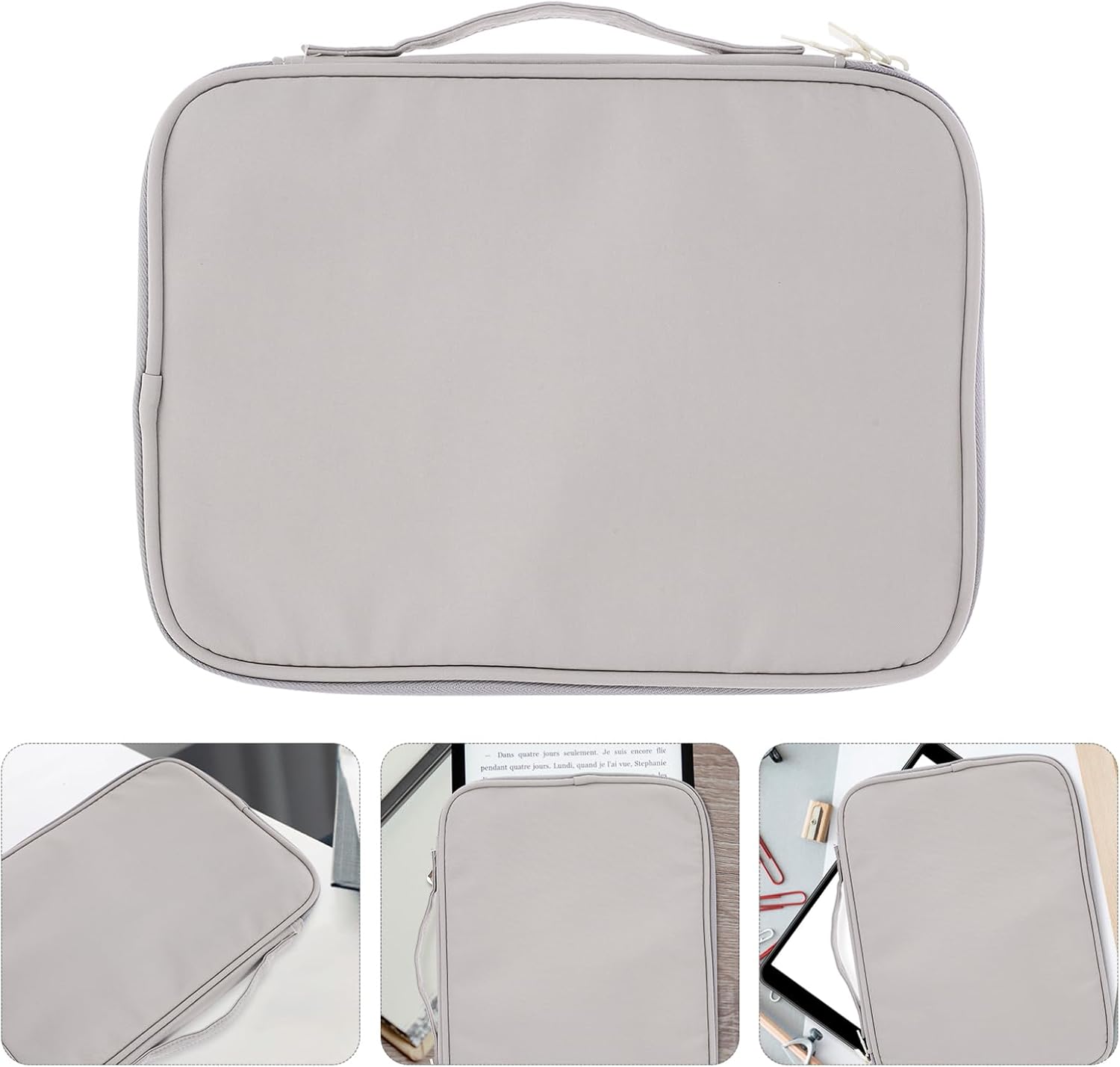 DOITOOL Tablet Sleeve for and Storage Lightweight and Portable Carrying Bag for Tablets Case Gray for Travel and Organization