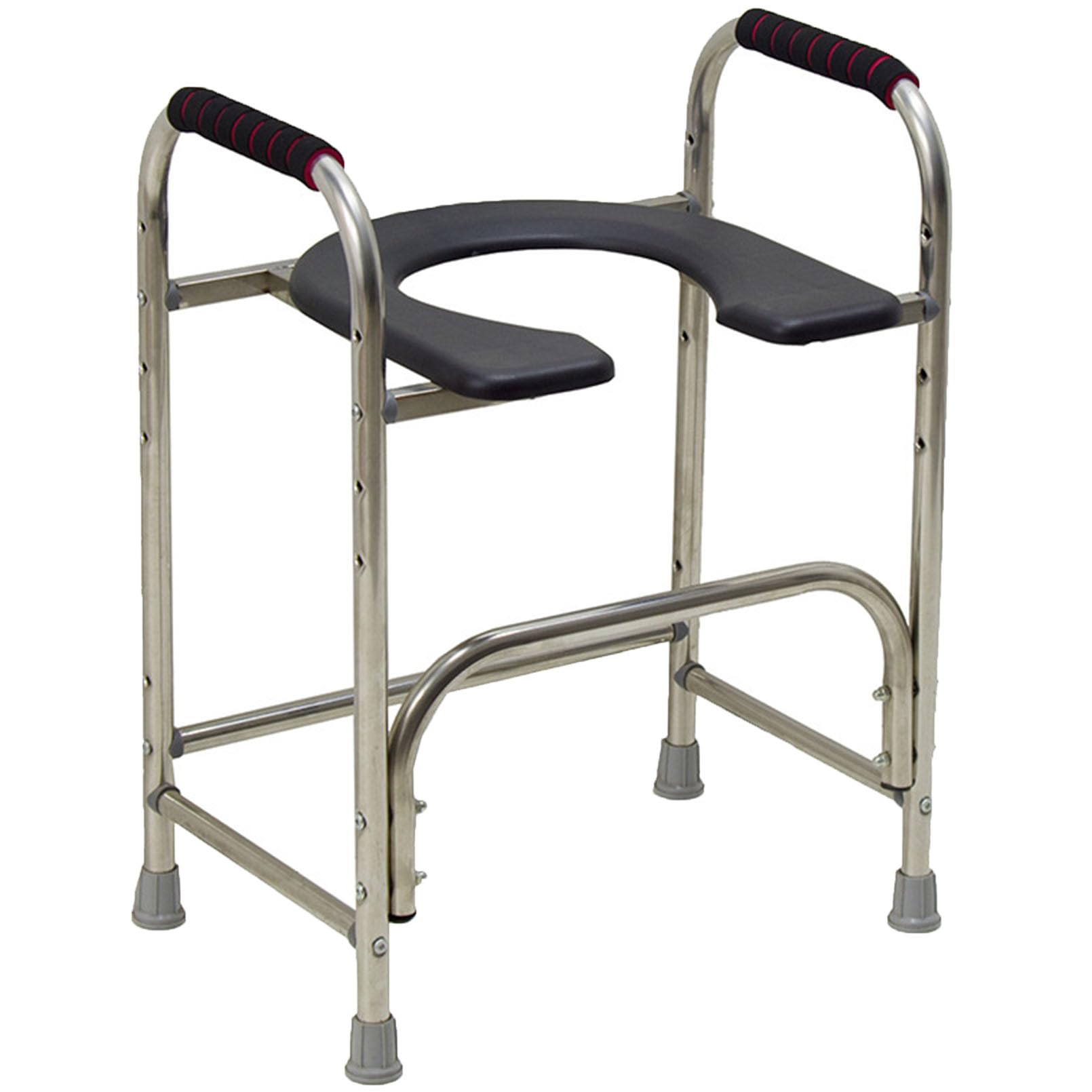 3-in-1 Folding Bedside Commode - Porta Potty for Adults - Portable Toilet for Camping, Supports Up to 220 Lbs, Bedside Commodes for Seniors and Commode Chair