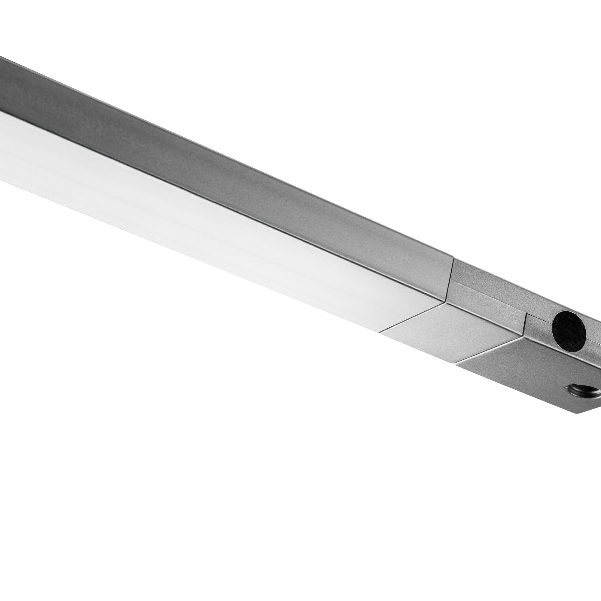 GTV LIGHTING LED lampa podszafkowa 1163 mm, oświetlenie szafki kuchennej 120 cm, czujnik ruchu dwustronny (2 czujniki), 12 V DC, neutralna biel 4000 K, lampa meblowa, szuflada, garderoba, antracytowa