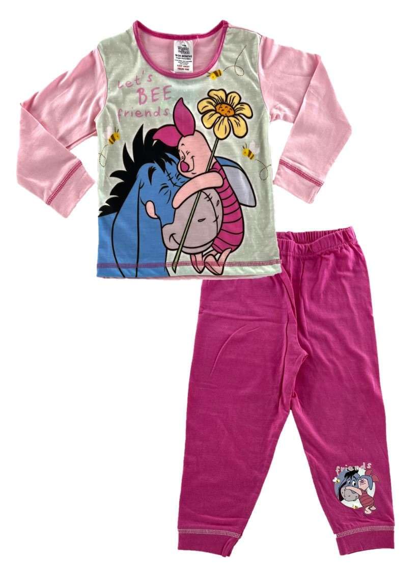 Disney Eeyore & Piglet Girl’s Pyjamas 2-3 Years Multicolor