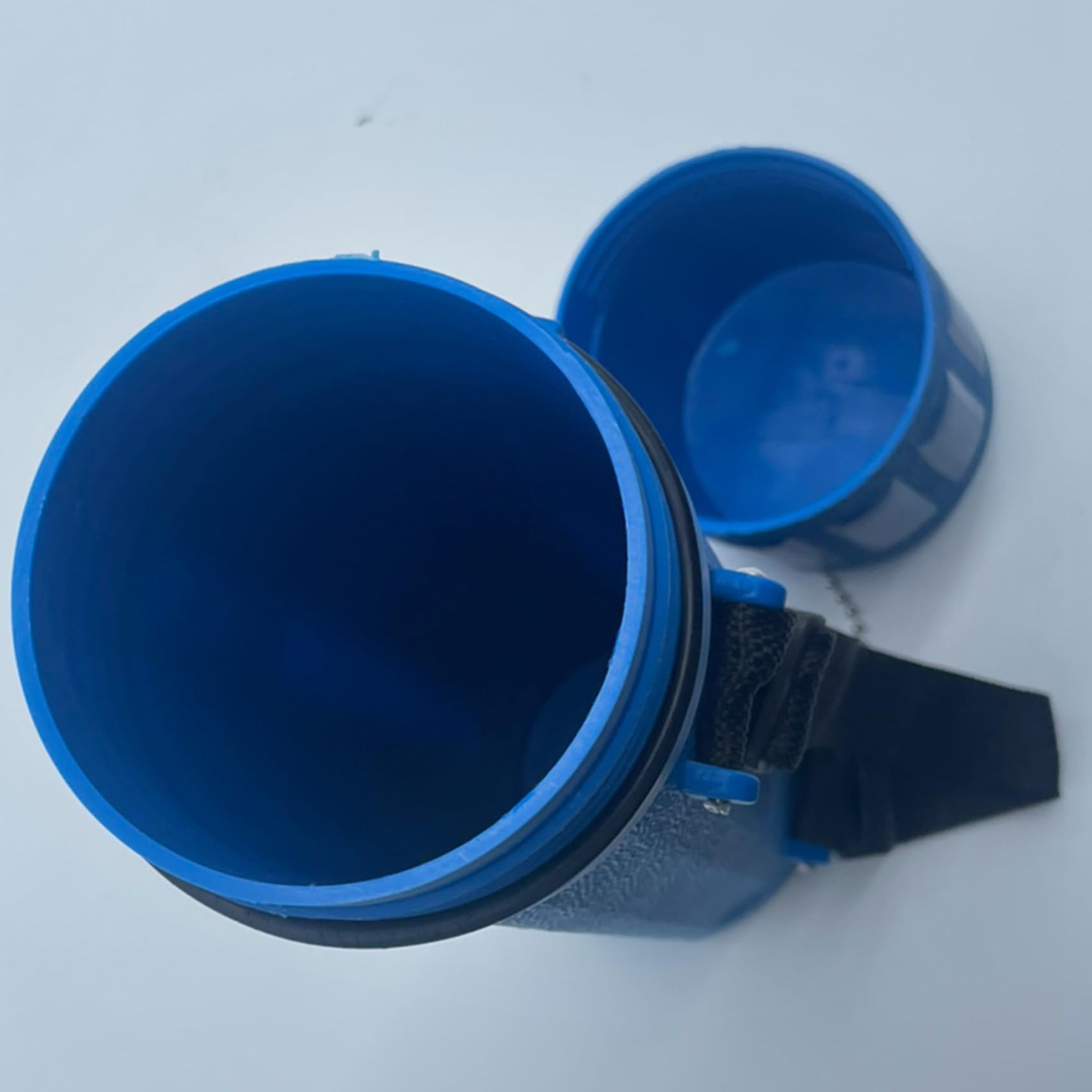 3X Contenedor de Tubo de Almacenamiento de Varilla de Electrodo de Soldadura con Protector Azul de 10 Libras, Contenedor con Correas y Cadena