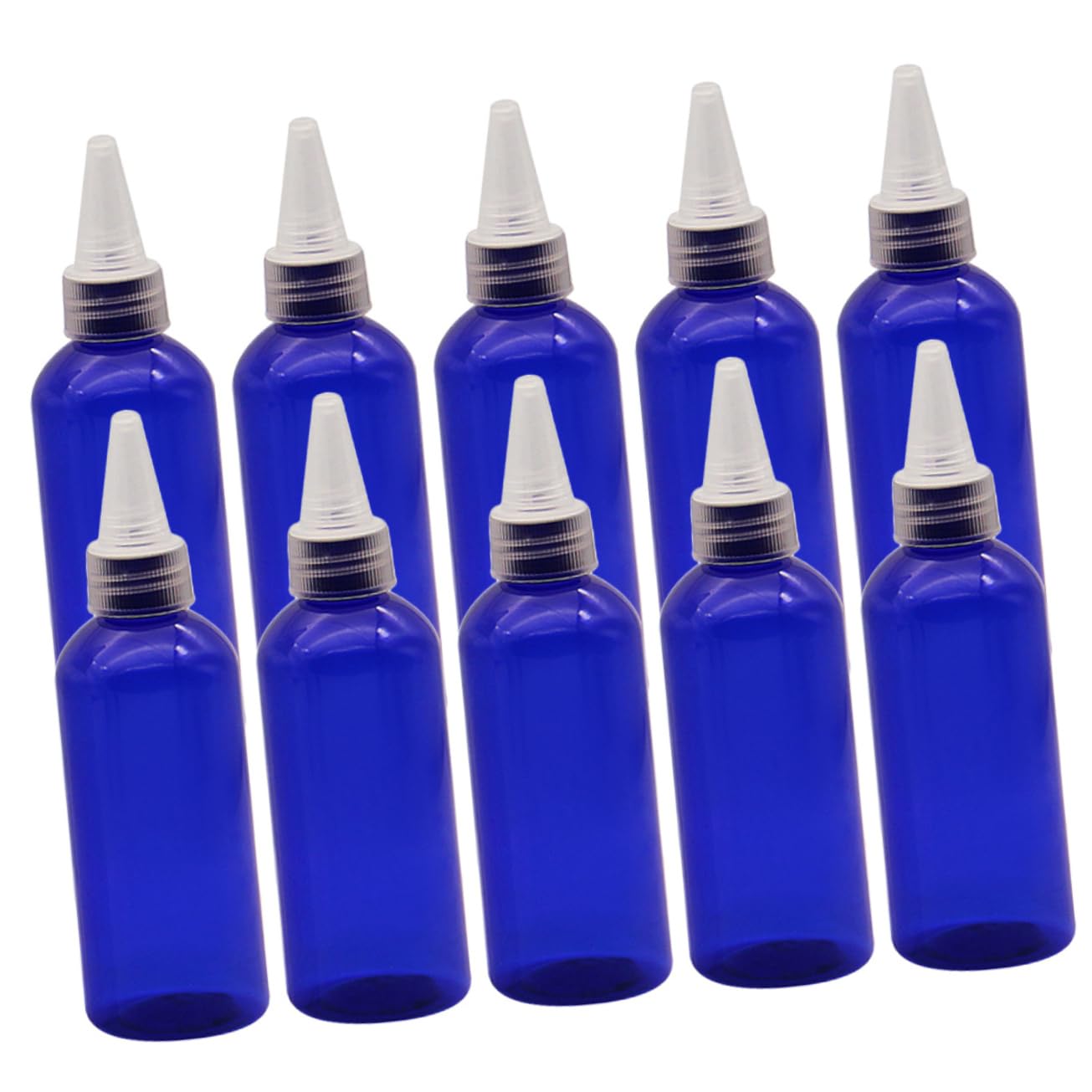 STOBAZA 10Pcs Plastic Squeeze Bottles with Precision Nozzles for Ketchup Salad Dressings Sauces and Condiments and Easy to Squeeze Dispenser for Home Use