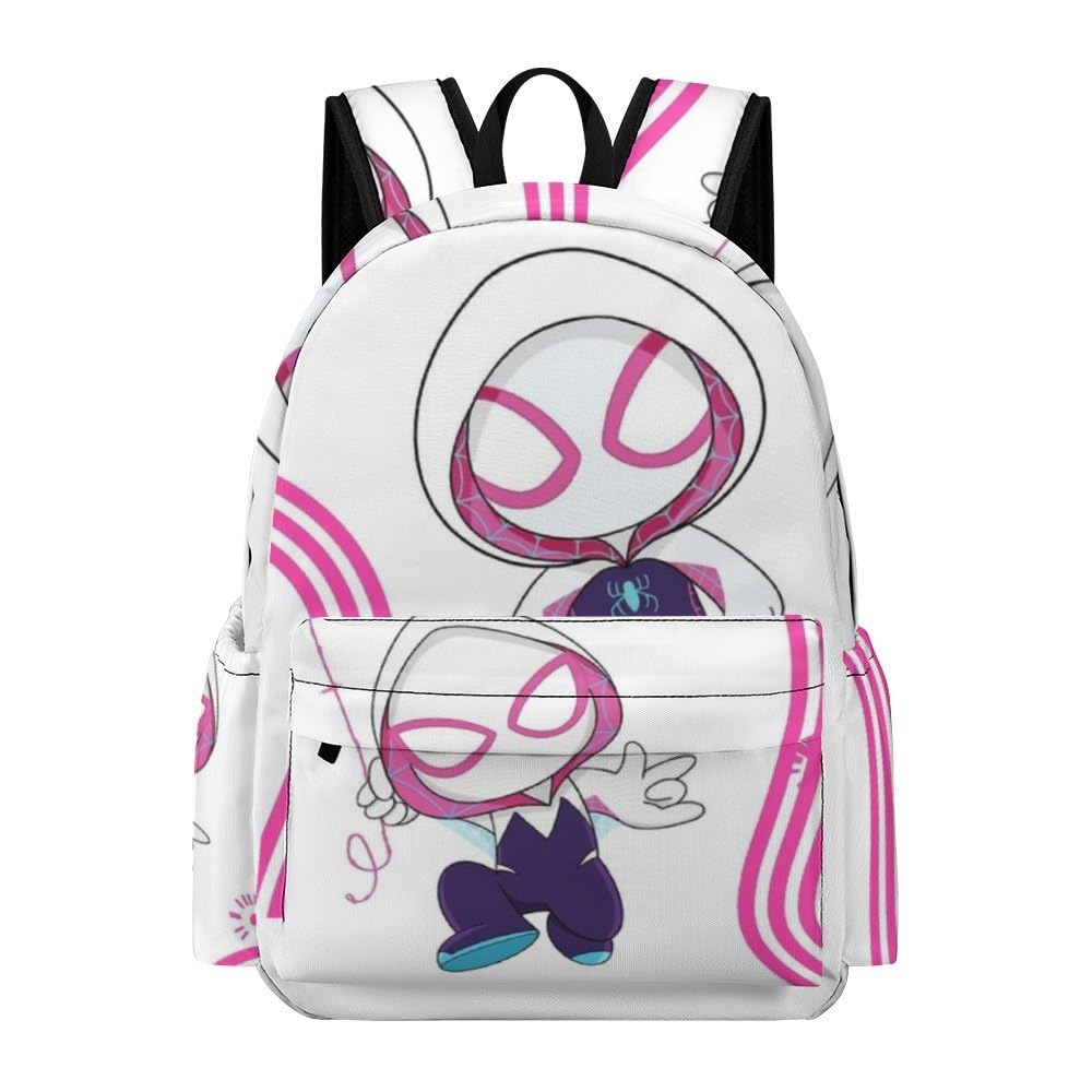 Bejeweo Cute Ghost Gwen Backpack Kids School Bookbags Lightweight Casual Travel Grl Pwr Daypack Laptop Bag For Women