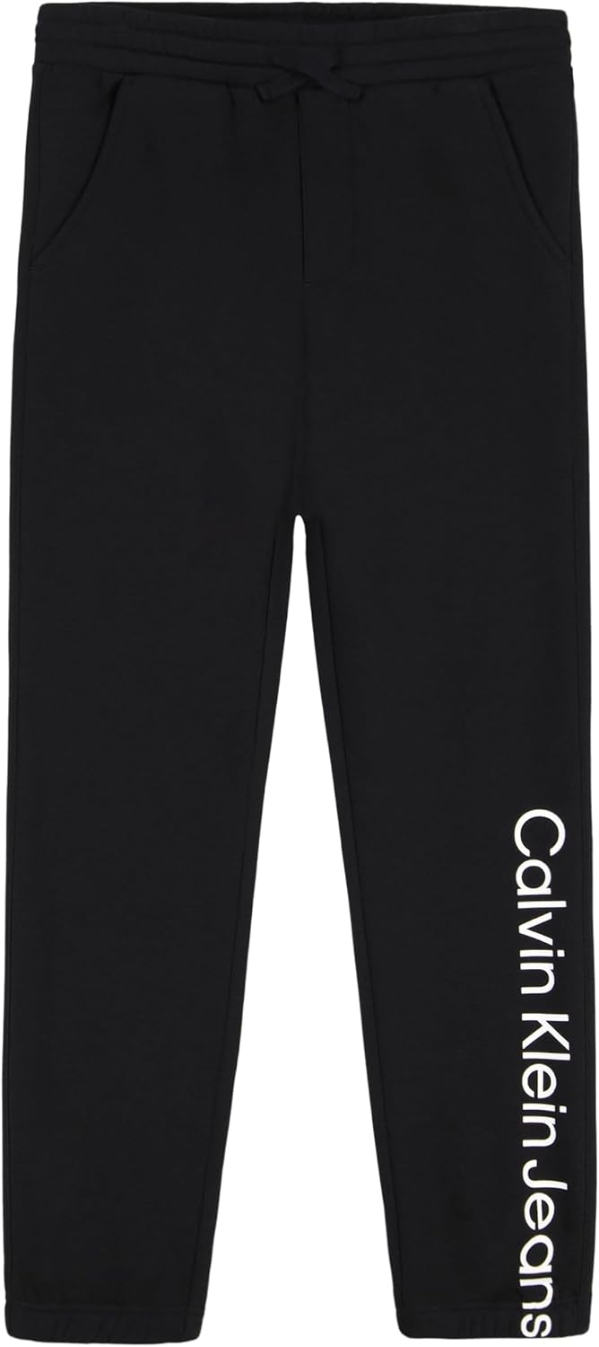 Calvin Klein Boys Pull-on Legacy Fleece Jogger Sweatpants, Drawstring Closure
