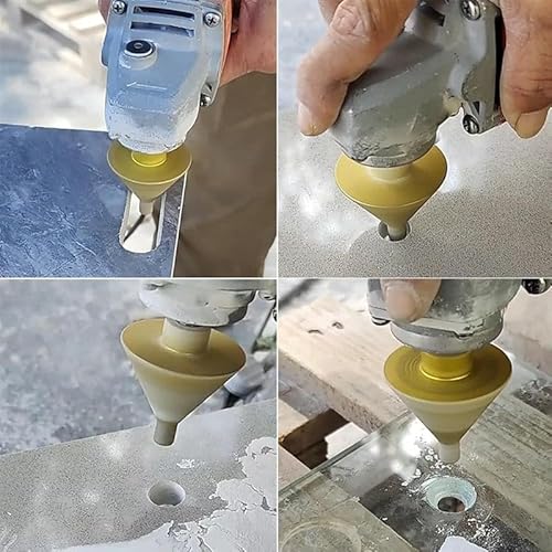 Wmtbsrsw DIAMOND CONE TILE BIT Diamond Beveling Chamfer Bit, Countersink Drill Bits For Existing Holes Enlarging Shaping Trimming In Tile Marble Glass Granite Ceramic thumb #5