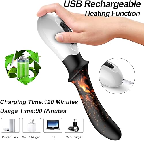 Miniatura 4 de Juguetes sexuales con vibrador anal consolador de punto G con función de calefacción para estimulación de la próstata 10 modos para mujeres hombres