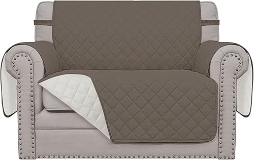Miniatura 330 de Easy-Going - Funda de sofá reversible para sofá de 3 cojines, funda protectora de muebles para perros y gatos, resistente al agua con tubos de