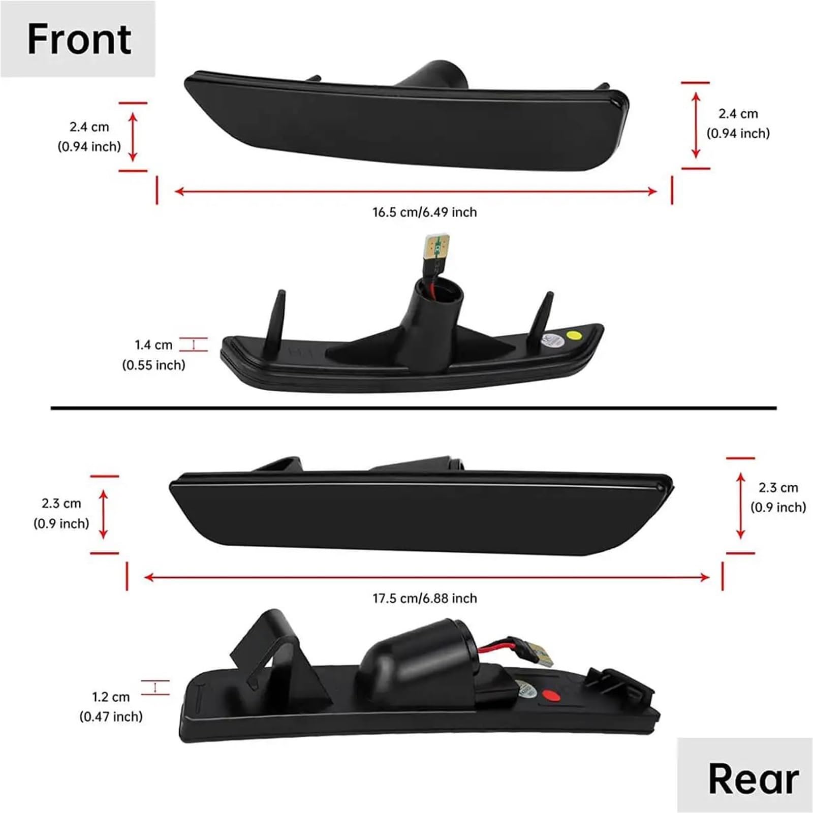 Para Luces De Posición Laterales Mustang GT Shelby GT500 2010-2014