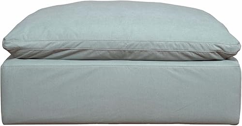 Miniatura 6 de Sunset Trading Contemporary Puff Collection Funda solo para sofá modular en forma de L de 5 piezas con otomano  Funda ajustable para sofá modular