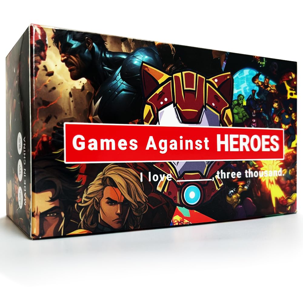 Games Against Heroes Adults Limited Edition 600 Cards Bundle Big Black Box Expansion Packs for Disney Fans