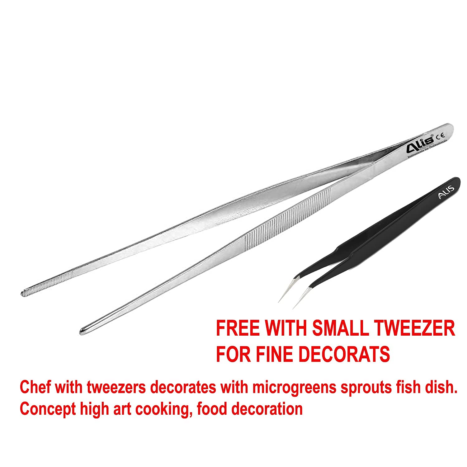 Long Straight Kitchen tweezer 3