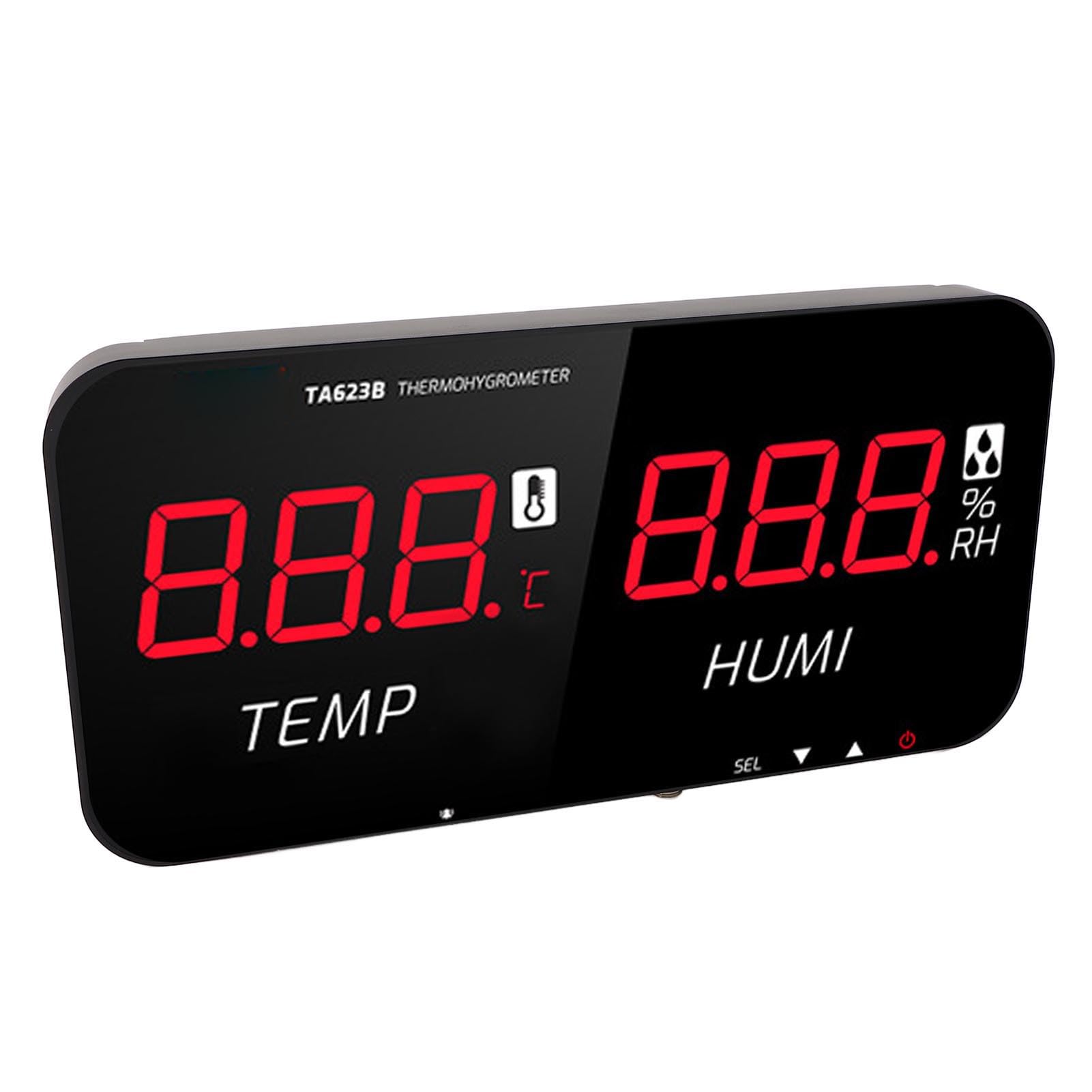 Industrielles Temperatur- und 13-Zoll-LED-Display, Industrielles Thermometer und Hygrometer für Gewächshäuser, Geeignet für Privat- und Industrieumgebungen.