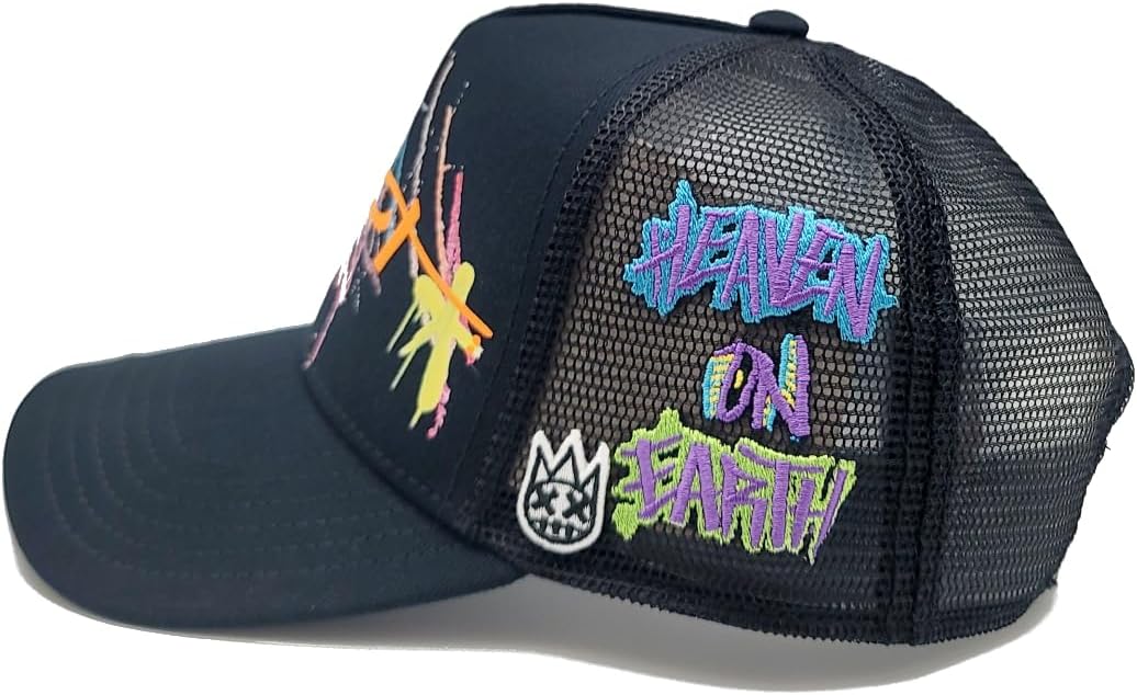 Cult of Individuality New Graffiti Trucker Black Era Snapback Hat - Image 5