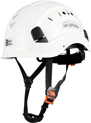 Vista 40 de Casco de seguridad para construcción, casco de ABS, sistema de ventilación ajustable, cascos de trabajo industrial, protección de la cabeza