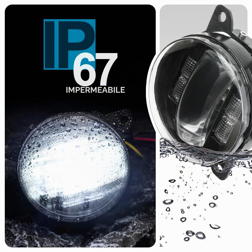LED LUCI DIURNE DRL Lampadine fendinebbia per Smart Fortwo Forfour W453 per ben.z Citan Paraurti anteriore Fendinebbia Riflettori LAMPADE FRECCE LATERALI DLR Luce di marcia 2x affumicata