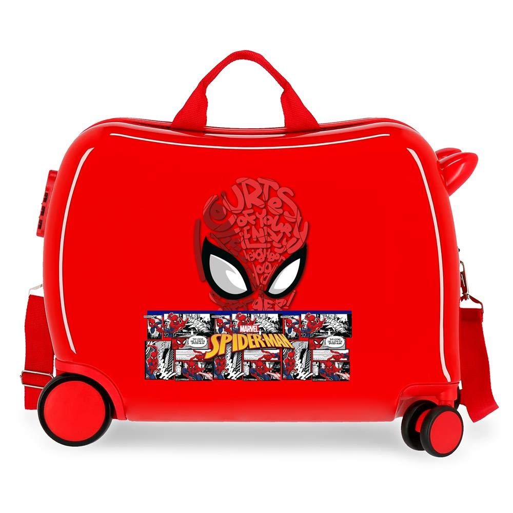 Marvel Spiderman Comic, Bagagli Per Bambino, Rosso (Red), 50x38x20 cms