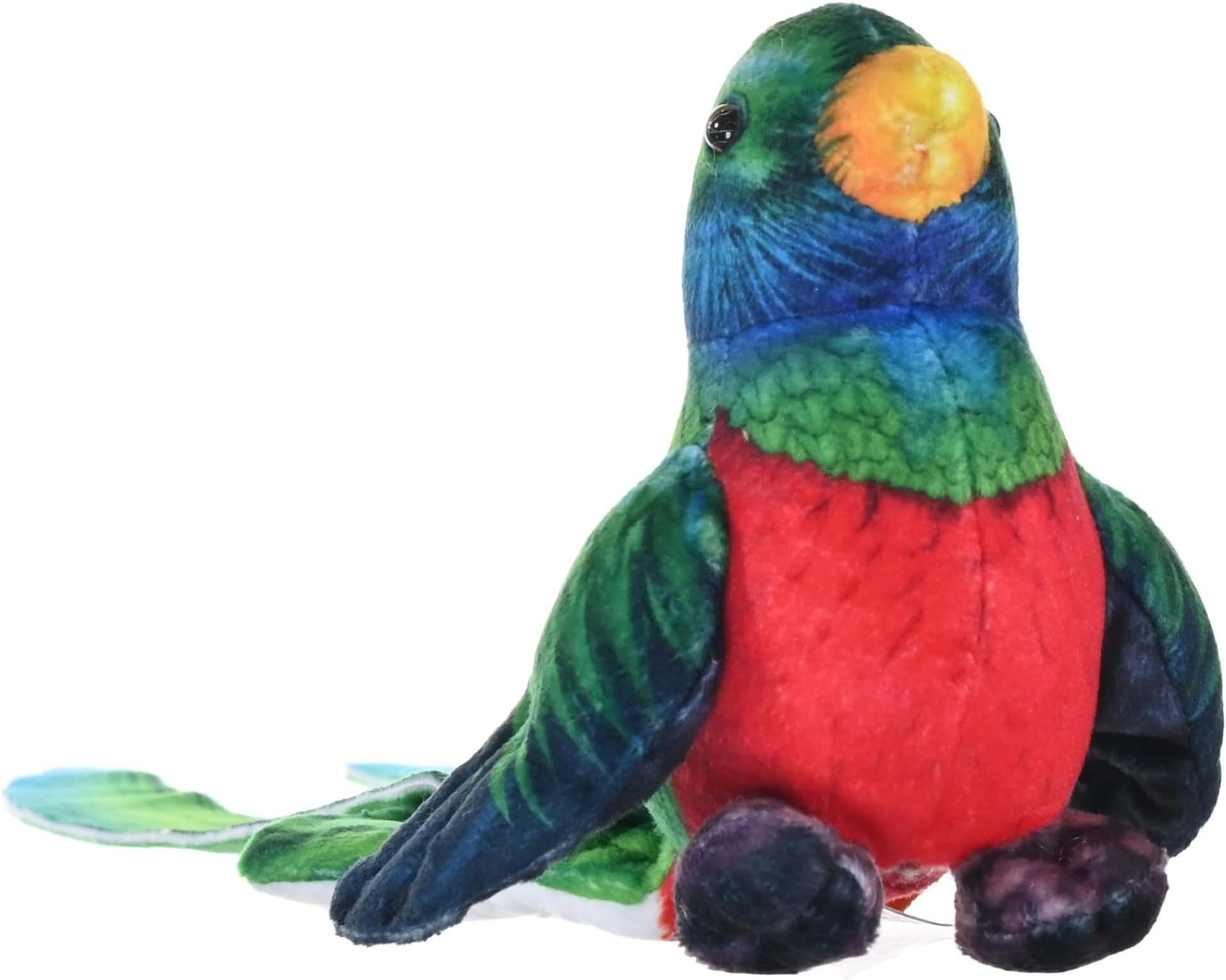 Wild Republic Rainforest Quetzal, Stuffed Animal, 4.5 Inches, Plush Toy, Fill is Spun Recycled Water Bottles, Eco Friendly