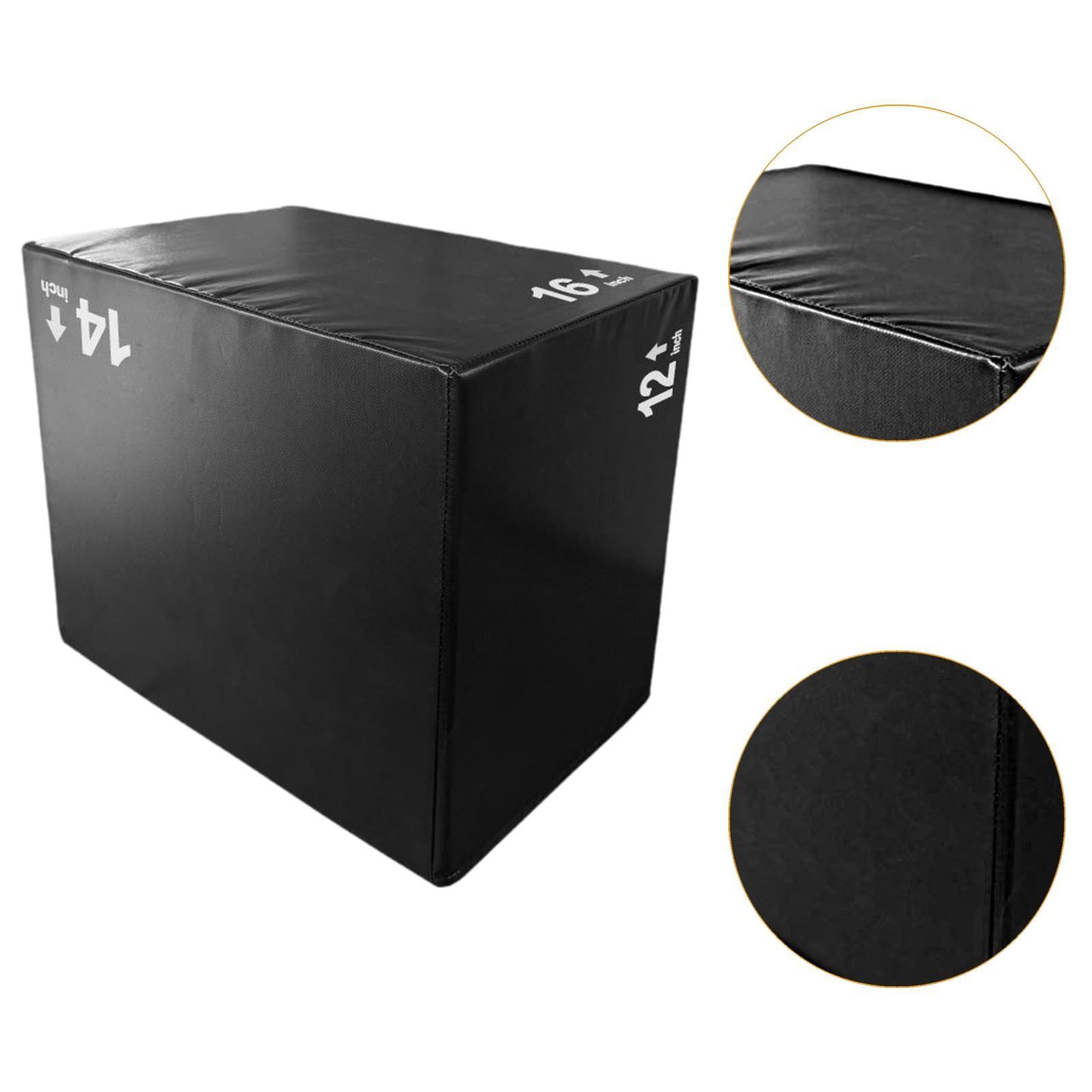Plyo Box 60cm (24 inch) Sprungkasten für Krafttraining, Jumping Übungsbox aus stabilem Kunststoff für Fitnessstudio & Crossfit
