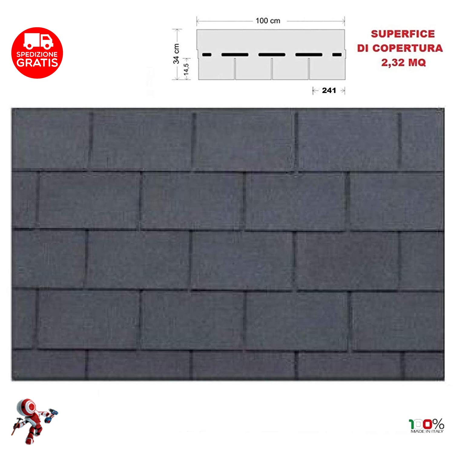 2,32 MQ TEGOLA TEGOLE CANADESI QUADRE ARDESIA BITUMINOSE GAZEBO TETTI TETTO COPERTURA PREMIUM ISOLAMENTO MARRA EDILE GROUP MARRAEDILE MARRAGROUP