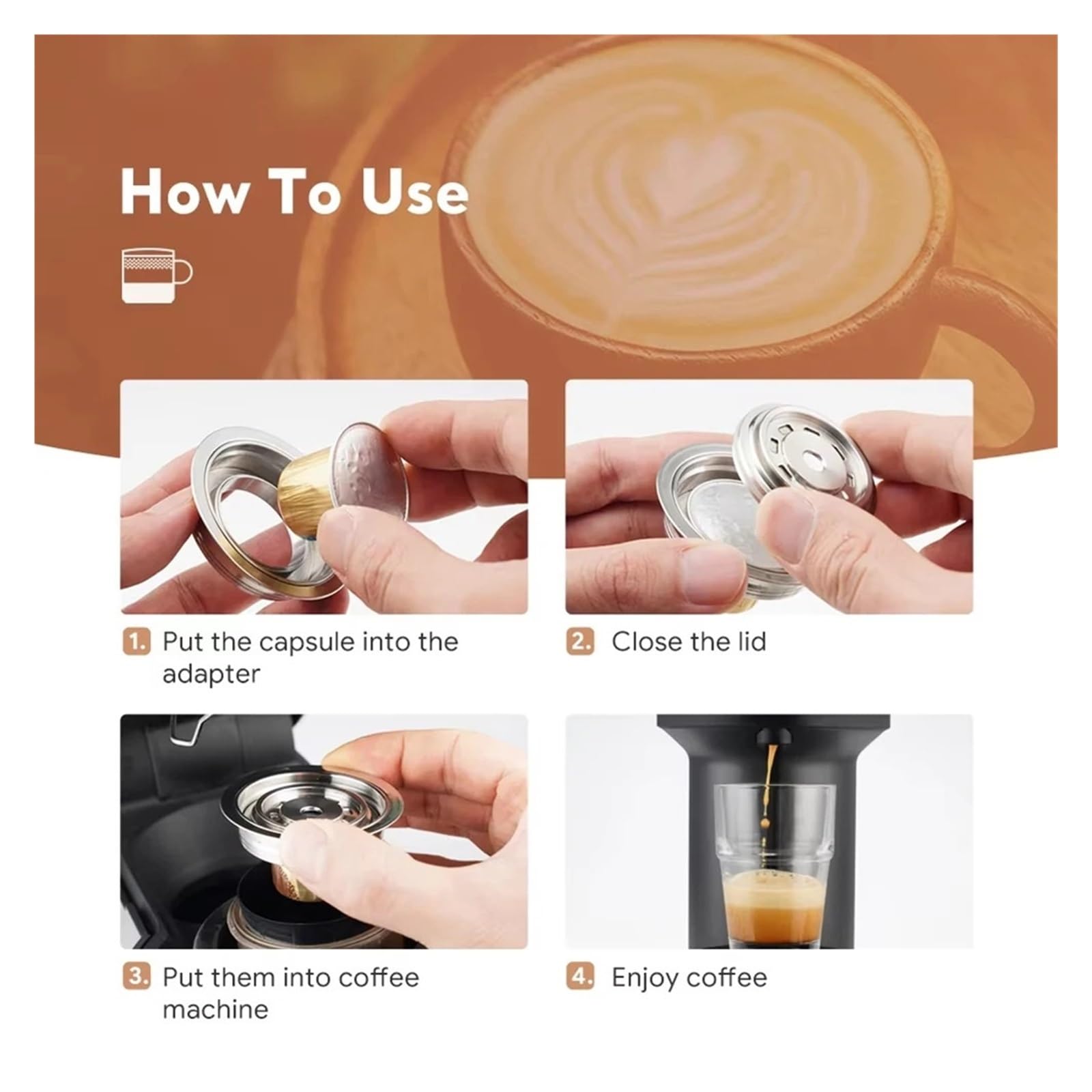 Adaptador De Cápsula Reutilizable De 40 Ml - Compatible Con Nespresso Vertuoline Vertuo Next Pop - Cápsulas De Café