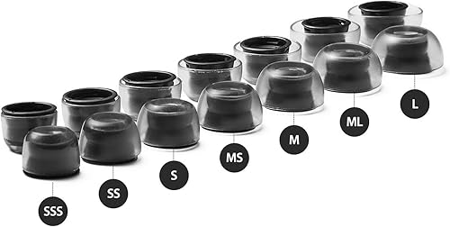 Miniatura 6 de AZLA SednaEarfit Crystal para AirPods Pro 2 y 1 generación  2 pares (talla ML)