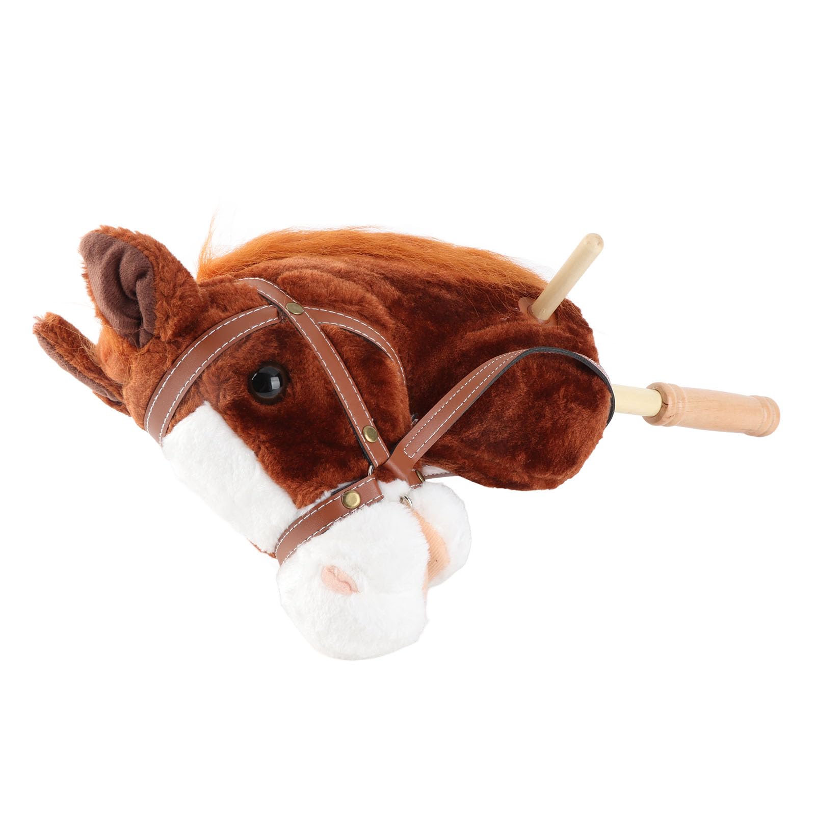 Rosvola Juguete de Peluche con Forma de Caballo, Diseño Suave y Lindo con Efecto de Sonido para Niños Pequeños, Materiales Duraderos de 38,58 Pulgadas (Café)
