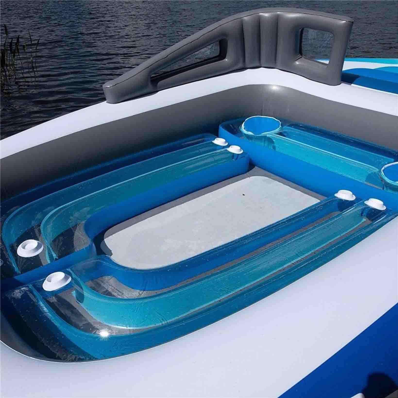 Aufblasbares Boot PVC-Schlauchboot Marineboot 1-6 Person Floß Beiboot Fischerboot für treibendes Angeln im Freien Wassersport