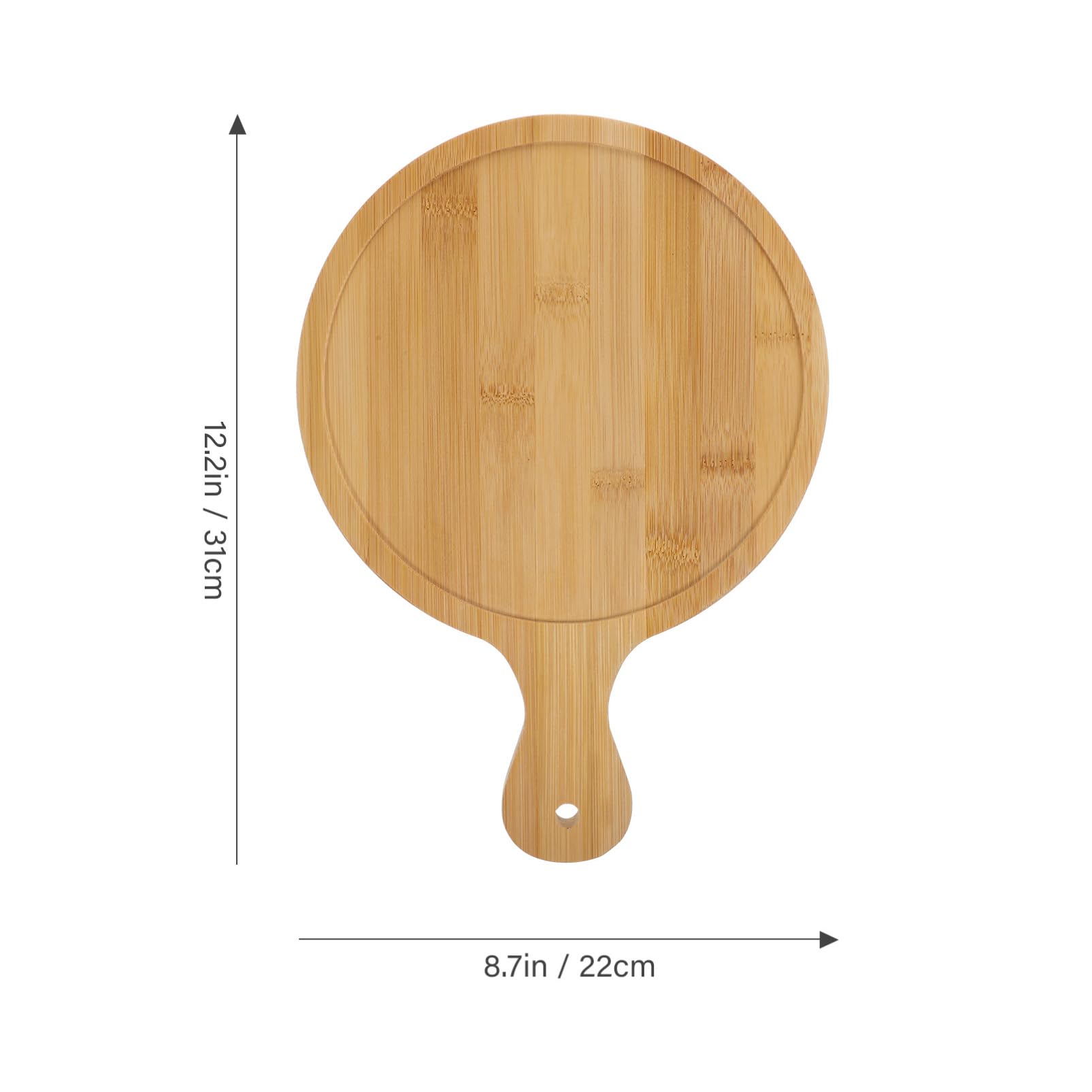 GRIRIW Wooden Pizza Tray Baking Spatula Pizza Paddle Pan Artisan Baker's Essential