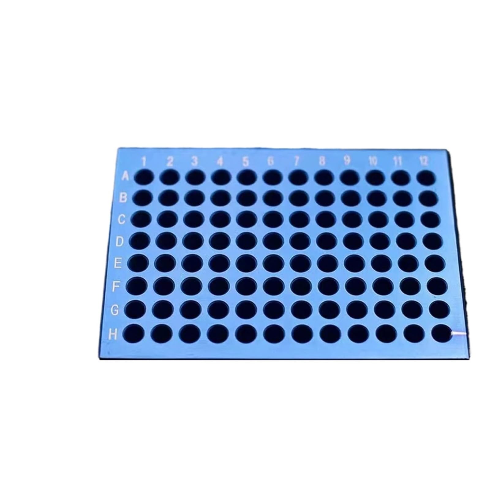 1 stück 96 Well Aluminium Kühlblock PCR Kühler for 0,1 ml 0,2 mL(0.2ml-96Hole-Blue)