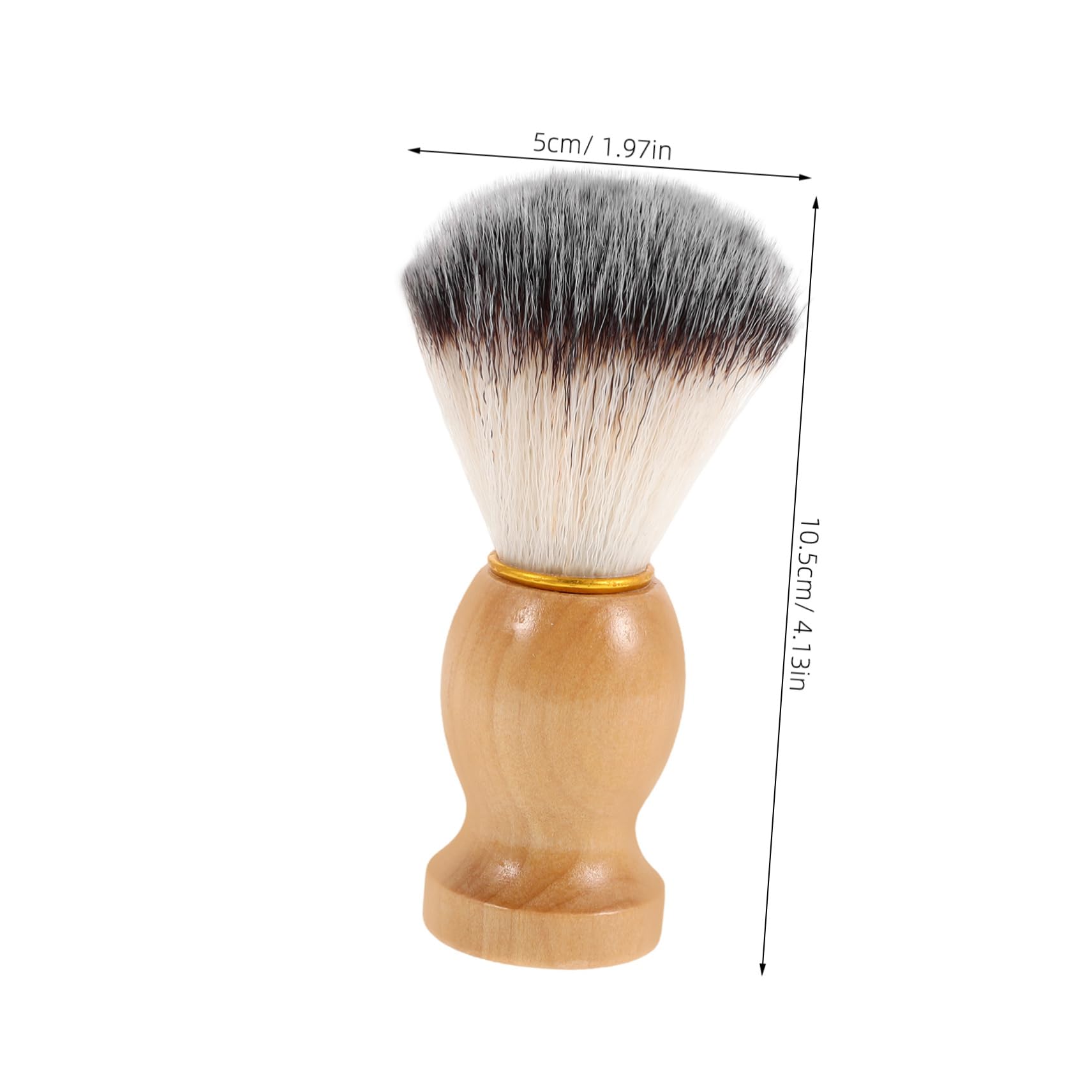 Beatifufu Essential Barber Tool Multiuse Beard and Hair Brush for Men Soft Bristles for Daily Grooming