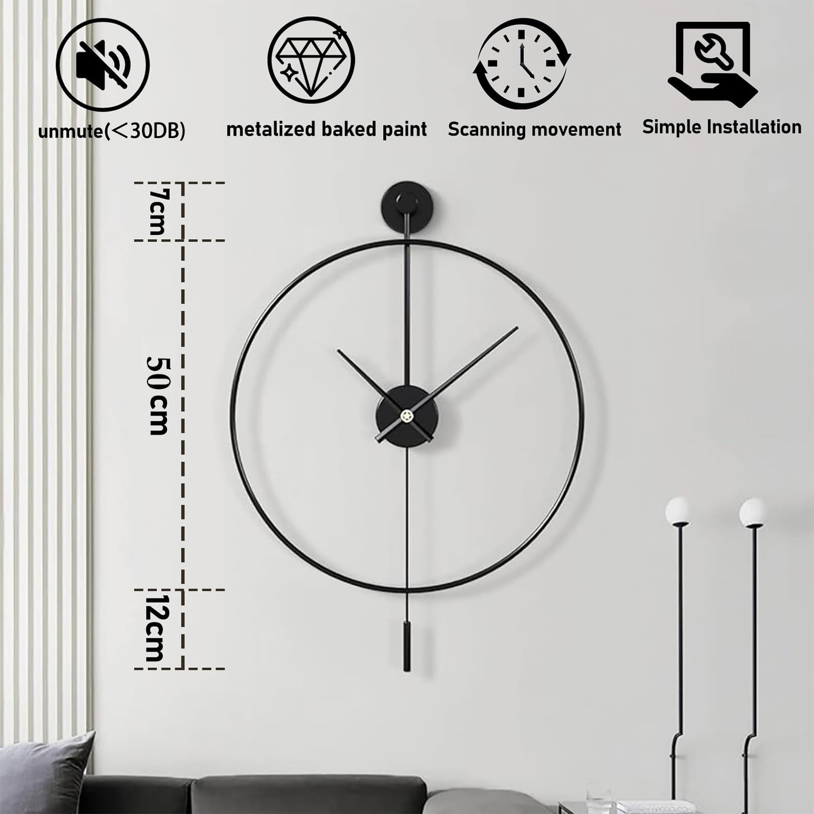 Uhr / originelles Design - BIRDIE - STELTON - wandmontiert / Analog / für den In