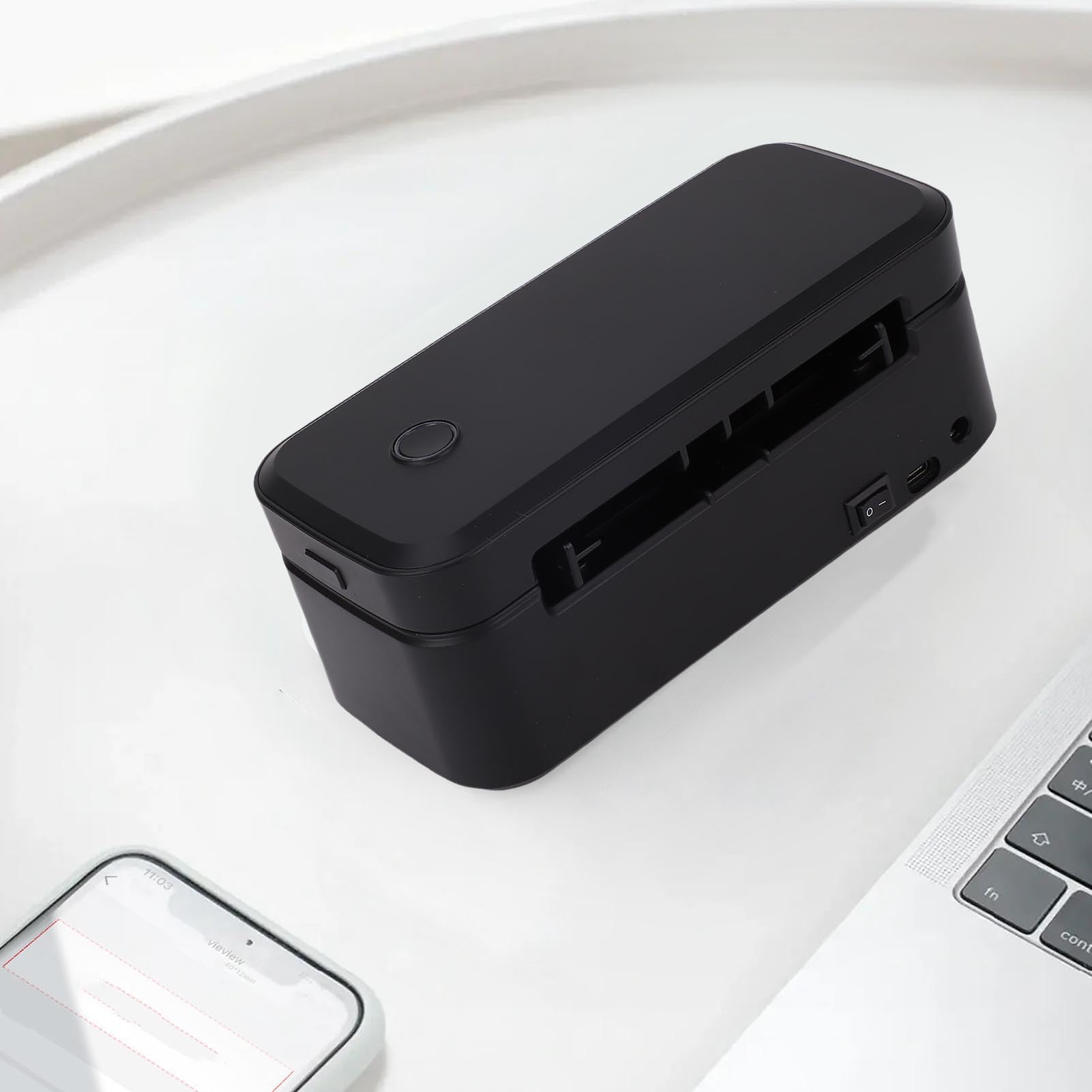 Jectse Etichetta di Spedizione Termica Stampante Ad Alta velocità per l'attività di con l'app MarkLife per Tablet per Telefoni iOS PC, connettività USB (Spina Europea)