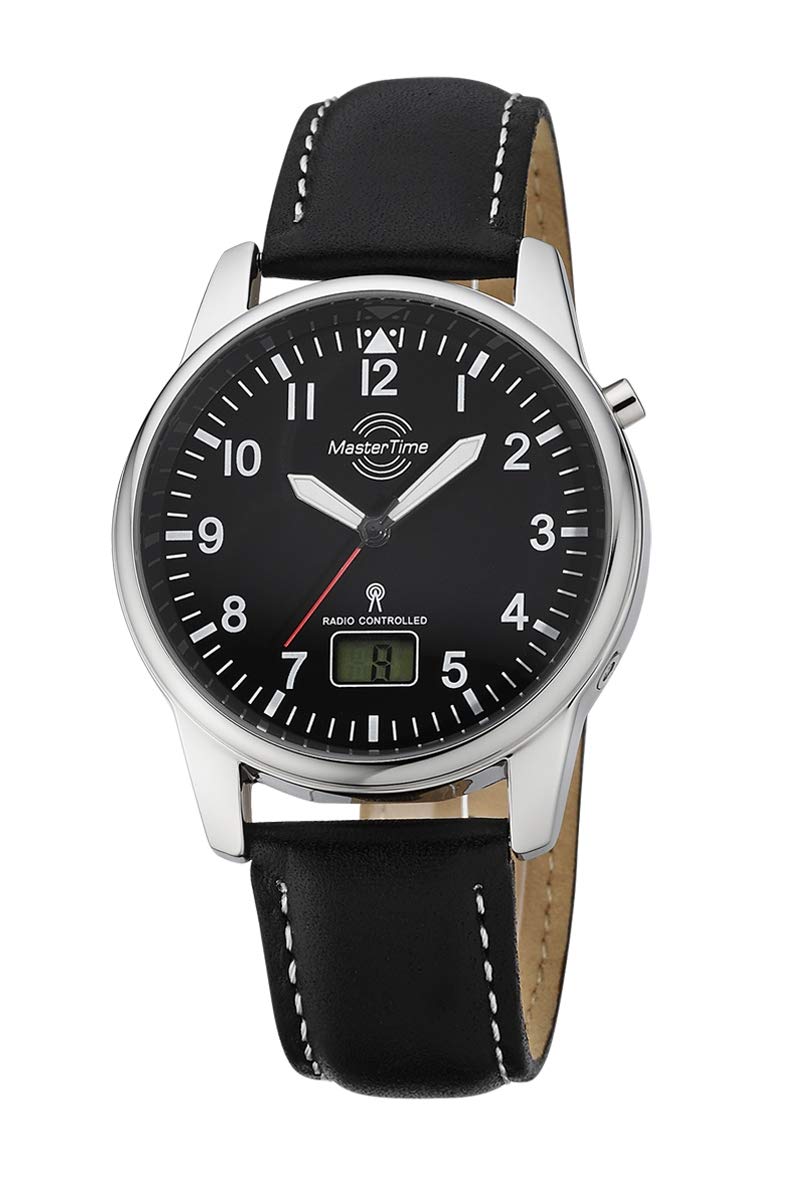 Master Time Funk Quarz Herren Uhr Analog-Digital mit Leder Armband MTGA-10715-61L