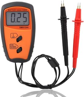 Resistance Voltmeter, SM8124A LCD Digital Multimeter Tester Voltmeter Battery Voltage for Testing Various Batteries Automobiles Electric Vehicles Current Continuity