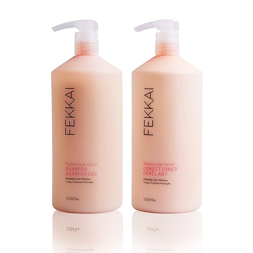 Miniatura 9 de FEKKAI Technician - Champú de color  acondicionador  Botella de 85 onzas de cada uno  Extiende la vitalidad del cabello tratado con color grado de